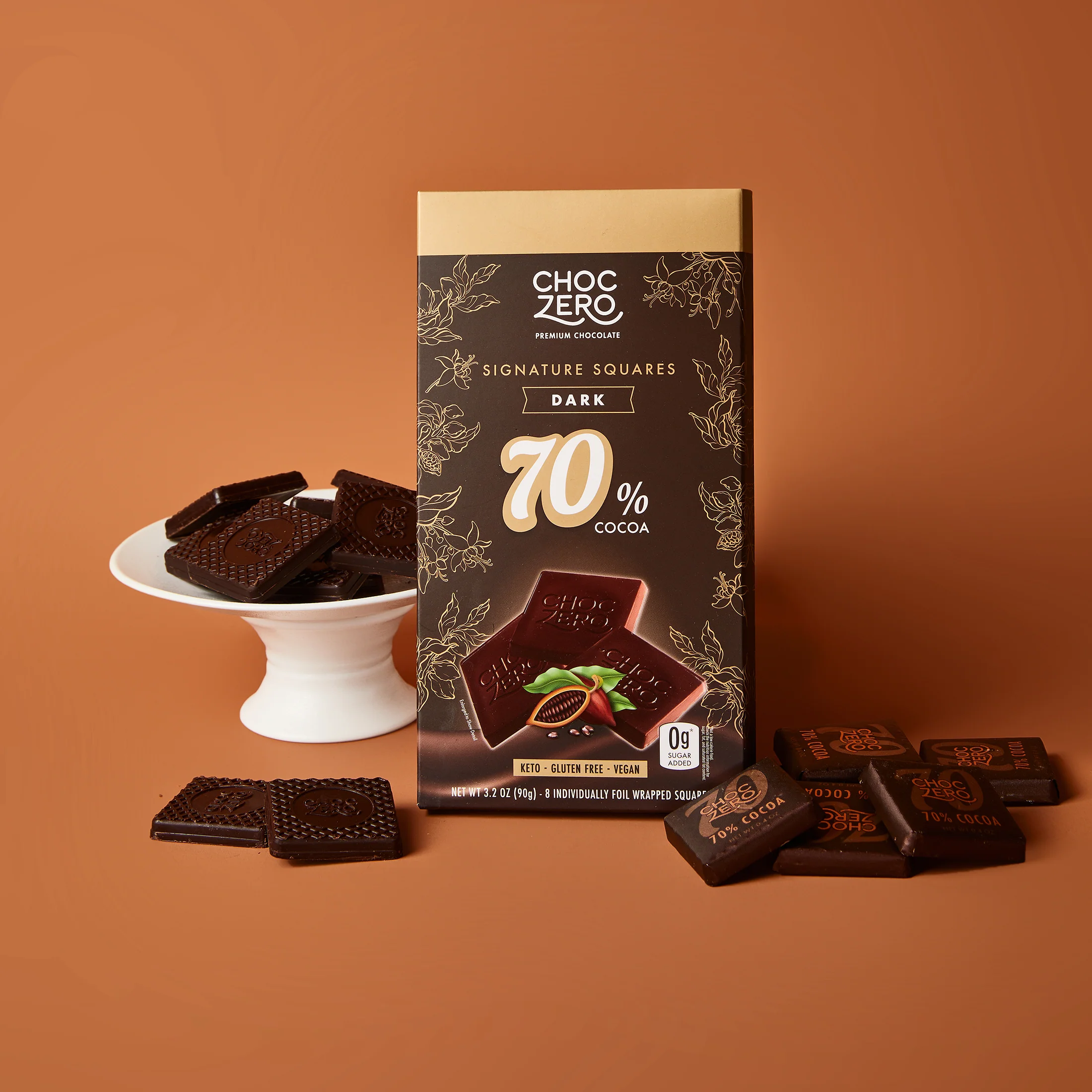 70% Dark Chocolate Squares - Image 3