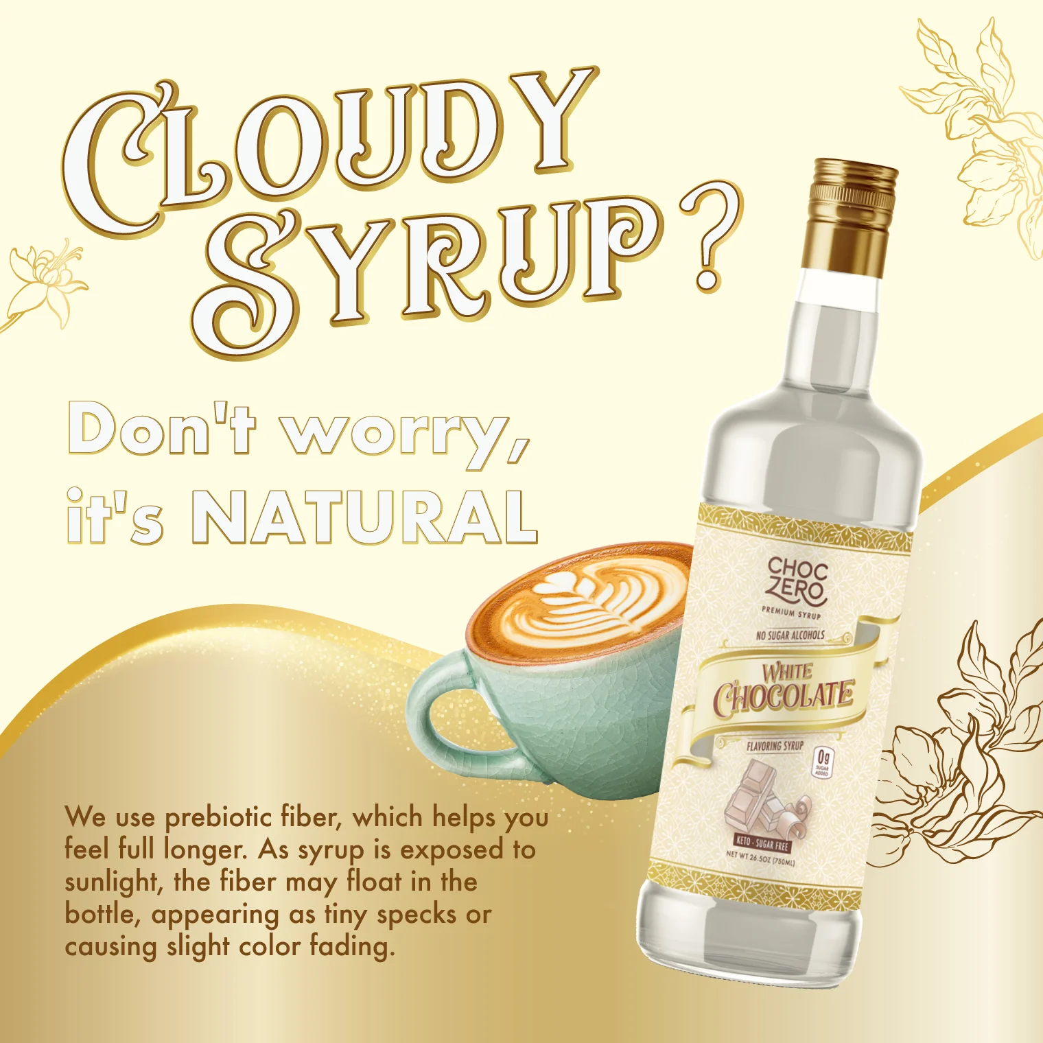 Sugar Free White Chocolate Coffee Syrup - Image 3